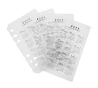 DIYEAH Lot De 4 Intercalaires De Calendrier 2026 A6 En Plastique Givré 6 Trous Avec Onglets Rechargeables Pour L'Organisation Des Dates Pour Les Étudiants Les Professionnels Et La