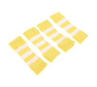 DIYEAH Lot de 4 Manchons pour Patte de Chien Chaussettes pour Animaux en Polyester Respirant Jaunes Protection Légère pour Coudes et Jarrets Manchons Ajustables pour Chiens pour Voyage