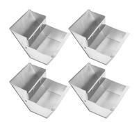 DIYEAH Lot de 4 Mangeoires Métalliques pour Lapins 12 CM Distributeur Anti-Gaspillage en Fer Robuste Auge Suspendue Facile à Nettoyer pour Alimentation Intérieur et Extérieur des