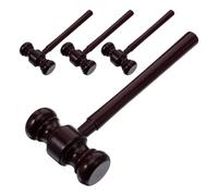 DIYEAH Lot De 4 Marteaux De Juge Accessoire De Costume Marteau De Juge Marteau De Cosplay Maillet D''Halloween Décorations De Fête Décoration