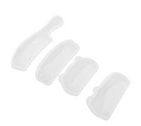 DIYEAH Lot de 4 moules en silicone pour peignes à cheveux en résine époxy, outils de coiffure, moules en résine, moules pour brosses à cheveux, pour la fabrication de bijoux, fournitures de