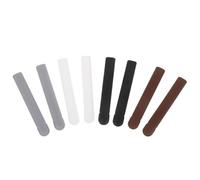 DIYEAH Lot de 4 paires de coussinets d'oreille pour lunettes - Embouts de branches en silicone souple - Coussinets antidérapants pour lunettes - Crochets d'oreille confortables