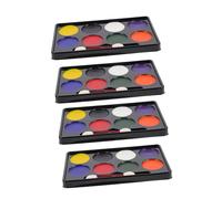 DIYEAH Lot De 4 Peintures À Leau Pour Le Visage Des Fans De Football Et Du Drapeau National Pour Halloween Et Le Sport Faciles À Nettoyer Adaptées Aux Enfants Et Aux Adultes