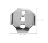 DIYEAH Lot de 4 Plaques de Fixation Carrées 35X35 MM en Acier Inoxydable pour Porte-Serviettes Mural Accessoires de Réparation et Visserie pour Porte-Rouleau de Papier Toilette Kit