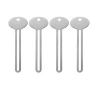 DIYEAH Lot de 4 presse-tubes métalliques en métal - Outil de pressage manuel pour tubes de dentifrice, teinture capillaire et crème, pour une distribution facile. Forme ronde.