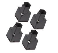 DIYEAH Lot de 4 Rehausseurs Réglables pour Meubles 50 MM en ABS Antidérapant Compatibles Pieds 22-42 MM Supports Stables pour Lit Table Chaise et Canapé pour Surélévation et