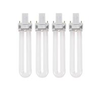 DIYEAH Lot de 4 Tubes Fluorescents de Rechange 12w pour Lampe à Ongles Uv, Compatible Lampe à Vernis Gel, Format Compact, Usage Manucure Professionnelle et Séchage Gel UV