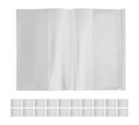 DIYEAH Lot de 40 protège-cahiers transparents : pochettes en plastique A4 pour cahiers d'exercices - Protection universelle et étanche pour cahiers et agendas.