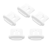 DIYEAH Lot de 5 Clips D’extrémité Coulissants en Plastique pour Panier de Lave-vaisselle, Accessoires de Fixation Solide pour Pièces de Remplacement, Compatibles Machine à Laver la Vaisselle