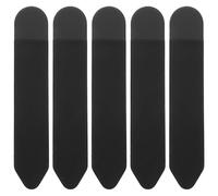 DIYEAH Lot de 5 Couvre-Stylos Adhésifs Antidérapants en Élasthanne Noir Housses Fines Compatibles Stylet Porte-Stylo Portable pour Tablette et Carnet Protection Rayures et Glissements