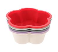 DIYEAH Lot de 5 moules à chocolat en silicone - Petits moules à gâteaux à motif floral pour mousses, bonbons, fondants, puddings, parfaits pour les réunions de famille et les cadeaux gourmands