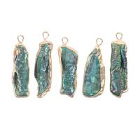 DIYEAH Lot de 5 pendentifs en perles de culture d'eau douce de style baroque, irréguliers, pour la fabrication de bijoux et d'accessoires