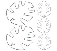 DIYEAH Lot de 5 Tuteurs en Fer Vert pour Plantes Grimpantes Supports de Feuille de Monstera Treillis Jardin Réutilisables pour Croissance et Stabilisation des Tiges en Extérieur