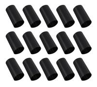 DIYEAH Lot de 50 Bouchons Rétractables Noirs pour Bouteille de Vin 30Mm en PVC Film Thermorétractable Étanche Compatible Mise en Bouteille et Conservation du Vin Usage Domestique et