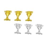 DIYEAH Lot de 6 Ballons Trophée en Film d'Aluminium Décorations de Fête de Remise de Diplômes Ballon de Festival Doré et Argenté Accessoires pour Décoration Intérieure et Extérieure