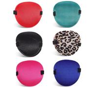 DIYEAH Lot De 6 Cache-Oeil Réglables Pour Adultes Patchs À Un Seul Œil Souples Et Respirants En Polyester Pour Entraînement De L’Amblyopie Ajustement Gauche Ou Droit Accessoire Pour Fête