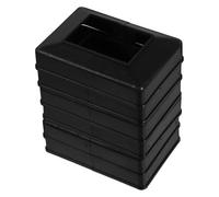 DIYEAH Lot de 6 Cache-Poteaux Décoratifs pour Poteaux de Clôture 40X60 MM Plastique Résistant Jupe de Poteau Fendue Compatible Terrasse et Garde-Corps Accessoire Remplacement Solide