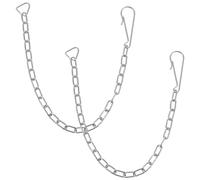 DIYEAH Lot de 6 chaînes de chasse d'eau universelles en acier inoxydable pour mécanisme de levage du clapet, piston et flotteur. Connecteur pour réservoir.