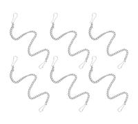 DIYEAH Lot de 6 Chaînettes de Chasse d'Eau en Acier Inoxydable 30 CM Argentées Pièces de Rechange pour Réservoir de Toilettes Compatibles la Plupart des Clapets Accessoires de Toilette