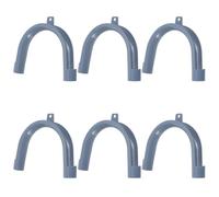 DIYEAH Lot de 6 crochets de vidange pour machine à laver : support de tuyau de vidange en forme de U pour machine à laver - clip de fixation pour tuyau de cuve à linge, alimentation pour machine