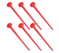 DIYEAH Lot de 6 Embouts de Buse à Calfeutrer en Plastique Rouge pour Rénovation Maison, Conception Allongée pour Application Précise et Régulation Fluide du Mastic