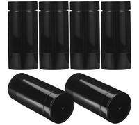 DIYEAH Lot de 6 Flacons Cosmétiques Ronds 30g Noirs Mats, Récipients Vides Anti-fuites pour Déodorant Solide, Pommade et Soins Voyage, Compact et Pratique pour Trousse de Toilette