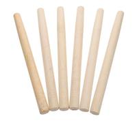 DIYEAH Lot de 6 Manches en Bois Naturel pour Outils de Jardin 38 Cm - Remplacement Poignée de Coupe-Branches, Houe et Pelle - Accessoires Outillage Jardin Polyvalents et Solides