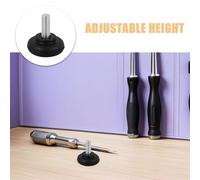 DIYEAH Lot de 6 Pieds Réglables en Caoutchouc Anti-Vibrations - Patins Amortisseurs avec Vis Standard - pour Meubles Tables Canapés et Machines à Laver - Tapis de Protection pour Sols