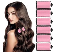 DIYEAH Lot de 8 Bigoudis en Éponge Douce 3,5 Cm pour Dormir, Rouleaux Cheveux sans Abîmer, Kit Coiffure Polyvalent pour Boucles et Ondulations, Accessoires Coiffants Confortables