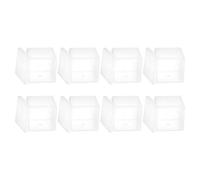 DIYEAH Lot de 8 Boîtes Cubiques Transparentes en Acrylique 65 X 65 X 65 CM Boîtes à Bonbons Hermétiques Empilables pour Mariage Présents et Présentation de Friandises