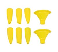 DIYEAH Lot de 8 buses de calfeutrage pour pistolet à calfeutrer à saucisses, embout applicateur de buse réutilisable pour le scellement des joints sur les murs extérieurs des bâtiments