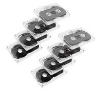 DIYEAH Lot de 8 Cassettes Audio Vierges 60 Bandes d'Enregistrement Plastiques Standard Cassettes Audio Vierges pour Musique et Voix Format Compact Enregistrement Rétro