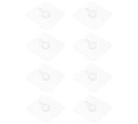 DIYEAH Lot de 8 Crochets Adhésifs pour Tableaux de Têtard sans Perçage Support Mural Transparent pour Accrocher Photos et Cadres Maison et Bureau
