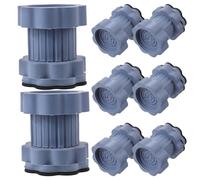 DIYEAH Lot de 8 patins anti-vibrations pour lave-linge, réglables en hauteur, antidérapants, anti-bruit, antichoc, pour lave-linge et sèche-linge