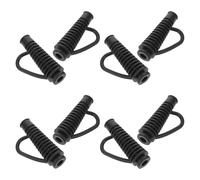 DIYEAH Lot de 8 Protège-cordons Flexibles Anti-pliure pour Sèche-cheveux, Gaine Résistante la Chaleur, Accessoire pour Cordon D'alimentation, Maison et Salon, Protection Câble Solide