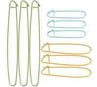 DIYEAH Lot de 9 Épingles de Sûreté en Aluminium Colorées pour Tricot Porte-Mailles Léger et Solide Marqueurs de Mailles pour Aiguilles à Tricoter Accessoires Couleur Couleur Aléatoire