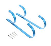 DIYEAH Lot de Crochets Cintres Piscine Aluminium Bleu pour Accessoires de Nettoyage Support Pratique pour Manche Télescopique Épuisette Balai Tuyau Aspiration Organisation des Outils de