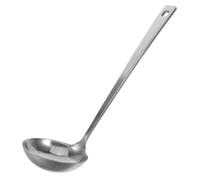 DIYEAH Louches ergonomiques, louche de 28,5 cm en acier inoxydable avec longs manches, ustensiles de cuisine pour remuer, portionner et servir soupes, chili, ragoûts au restaurant ou à la maison