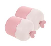 DIYEAH Machine à Bulles pour Visage Portable 2 Pcs, Plastique Rose, Fonctionnement Simple, Produit une Mousse Riche, pour Voyage