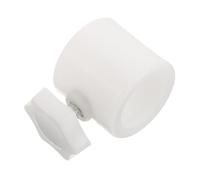 DIYEAH Manchon de Rechange pour mât de Parasol inclinable, Accessoire pour mât de Parasol d'extérieur, Plastique Blanc, vis de réglage, Large compatibilité, pour Jardin et Vents