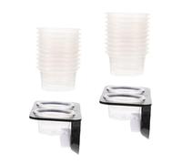 DIYEAH Mangeoire Reptile avec Ventouse Plateau Double Stable pour Nourriture et Eau Accessoire Pratique pour Terrarium Bol Alimentaire Robuste pour Lézards et Autres Couleur Aléatoire