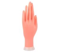 DIYEAH Mannequin de Manucure Main Gauche en Silicone Flexible, Modèle D’entraînement Pliable pour Pratique Manucure, Outil Professionnel de Nail Art Réutilisable et Léger, Kit