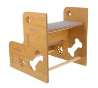 DIYEAH Marchepied pour Chien et Chat Double Couche Antidérapant Escalier Compact pour Petits Chiens et Animaux Âgés Adapté Lit et Canapé Matériau Toutes Saisons Léger et Facile à