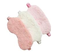 DIYEAH Masque de Sommeil en Chinlon 3 Pièces, Cache-œil Portable Respirant et Confortable, pour Dormir et Voyager Blocage Lumière Couleur Aléatoire