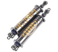 DIYEAH Mezouzah Murale Métal Vintage Décoration Porte Entrée avec Parchemin Sacré Plaque Judaïque Artisanale pour Cadeau et Sanctification Maison