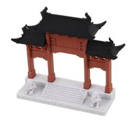 DIYEAH Micro-Paysage des Bâtiments Anciens Décorations Miniatures D'aquarium Architecture Ancienne Chinoise Décoration De Bonsaïs Aquarium Miniature Café Plastique