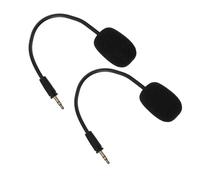 DIYEAH Microphone Détachable Bruit Professionnelle pour Casque Gaming PC Mousse, Lot de 2pcs pour Sessions Marathon et Streaming à Domicile
