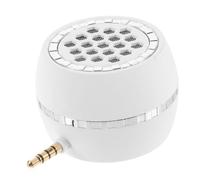 DIYEAH Mini Amplificateur Audio Portable Plug and Play pour Téléphone Et Tablette, Haut-Parleur Compact 3,5 Mm, Usage Mobile, Blanc, Compatible Dc5v