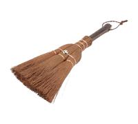 DIYEAH Mini Balai en Palmier Naturel 24 Cm, Balayette Brune Compacte pour Nettoyage Ménager, Outil Multifonctionnel pour Petits Espaces et Entretien Précis