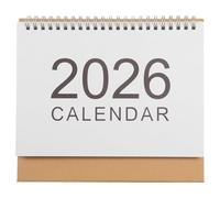 DIYEAH Mini calendrier de bureau : 2026 - Mini agendas de bureau mignons - Calendrier simple à rabat pour, salle de classe ou maison - Fournitures de